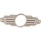 Ekena Millwork Elizabeth Wood Fretwork Pierced Ceiling Medallion, Hickory, 22"W x 11"H x 6"IW x 10 3/8"IH x 3/8"T CMWP22X11X0375EBHI - alternate 2